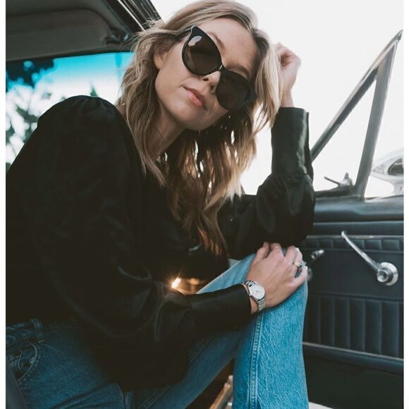 NWT Vincero Demi 53mm Polarized Round Sunglasses, Case & cleaning cloth - Picture 1 of 10